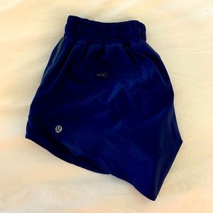 Navy blue Lululemon hottie hot shorts